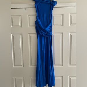 Royal blue gown